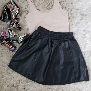 Pleather skirt!